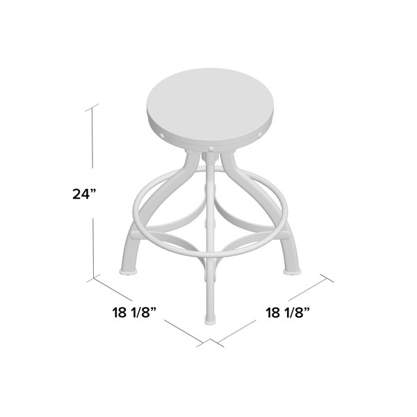 Wellman adjustable height swivel bar stool williston forge new arrivals